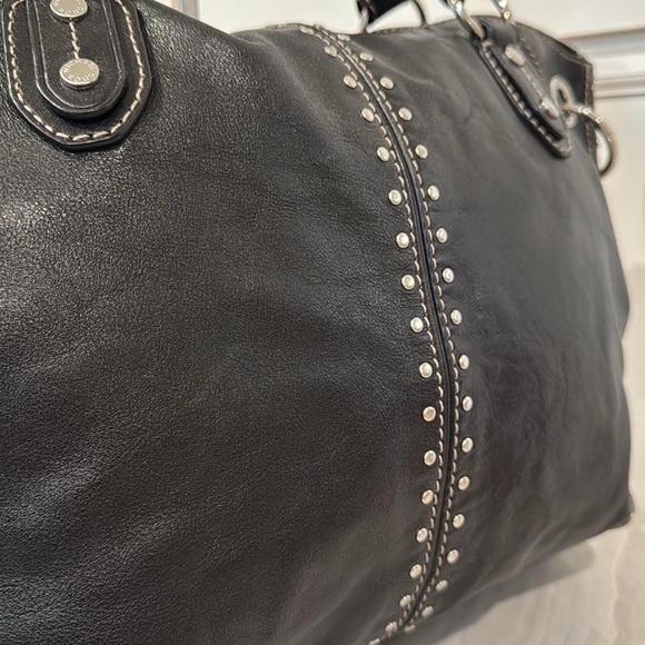 Michael Kors Vintage Uptown Astor Leather Studded Satchel EUC - Picture 16 of 17